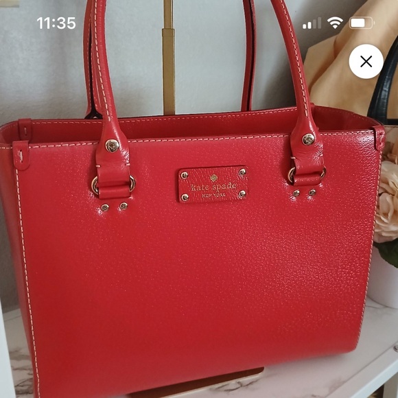 Kate Spade Cherry Red Tote Bag - Picture 1 of 6
